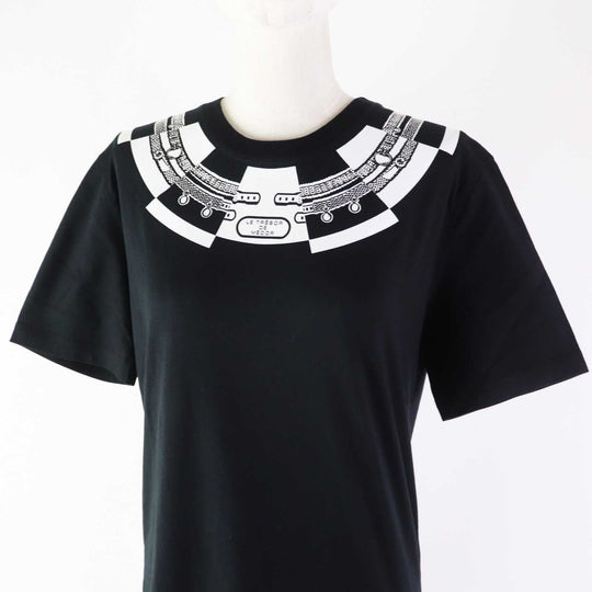 HERMES one piece 2H4511DU Main: 100% cotton black Le Tresor de Medor Women 34 Used Authentic