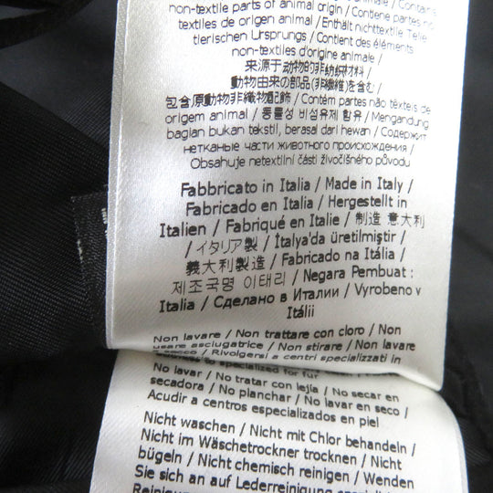 FENDI Chester coat FF01073YN Outer: 75% wool, Outer: 20% nylon, Outer: 5% cashmere, Lining: 100% cupra, Collar: lamb fur black mens 52 Used Authentic