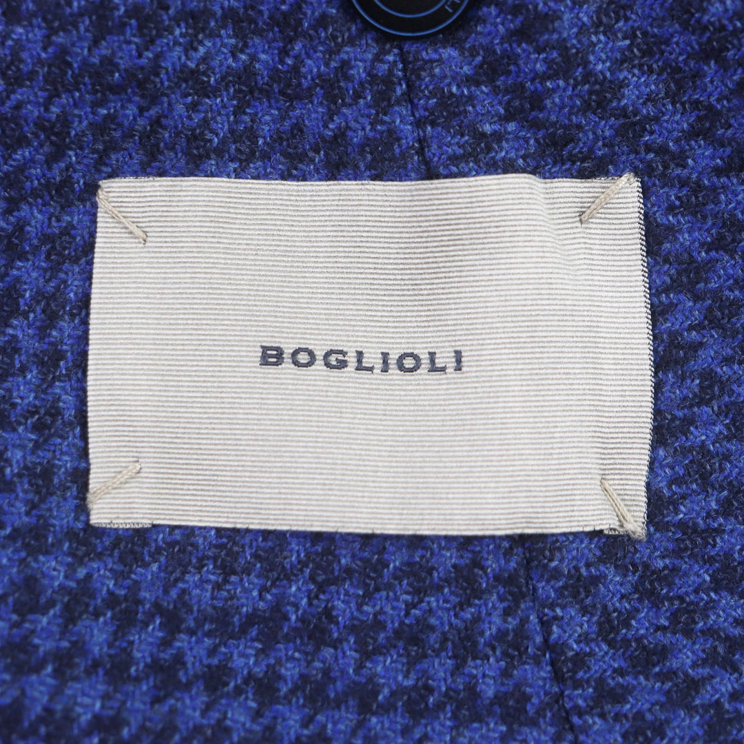 BOGLIOLI tailored jacket T2902E Main: 100% wool, Sleeve lining: 50% cotton, Sleeve lining: 50% cupra, Part: 50% cotton, Part: 50% cupra Navy black DOVER mens 50 Used Authentic