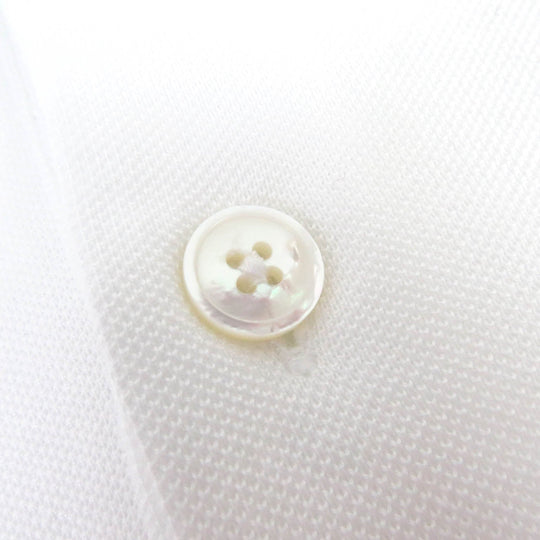 HERMES Short sleeve polo shirt Main: 100% cotton white mens S Used Authentic
