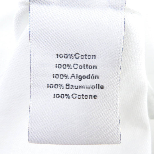HERMES Short sleeve polo shirt Main: 100% cotton white mens S Used Authentic