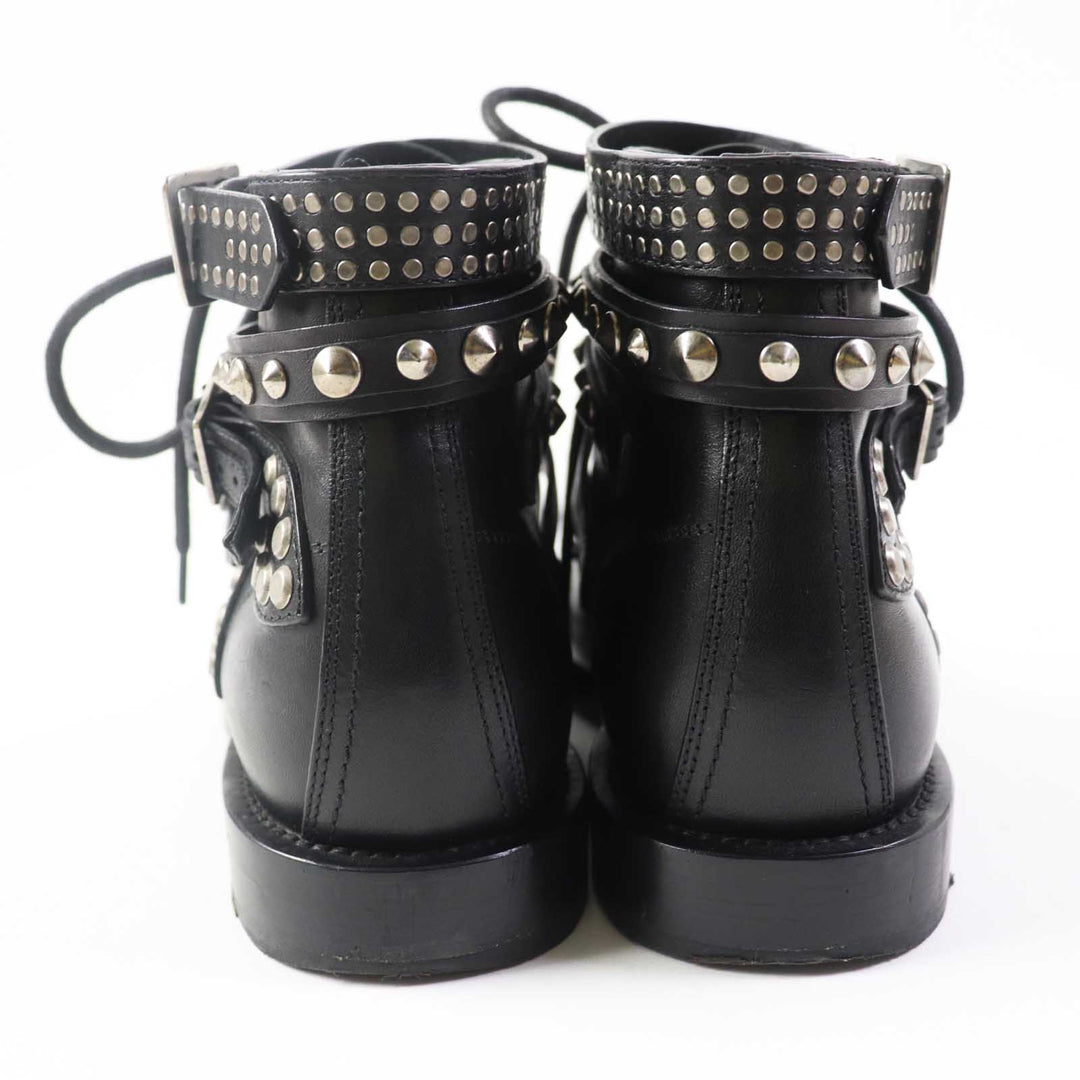 SAINT LAURENT short boots 353878 Main: Leather, Part: Studs black Women 37 Used Authentic