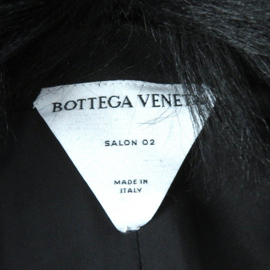 BOTTEGAVENETA coat 677498 Main: 63% acrylic, Main: 20% wool, Main: 16% polyester, Main: 1% polyurethane, Lining: 100% rayon, Collar: 98% wool, 2% polyurethane black Women 34 Used Authentic