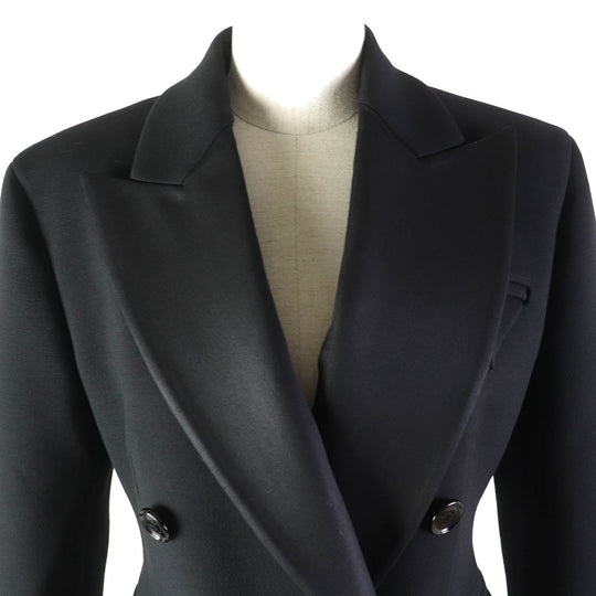 BOTTEGAVENETA coat 677498 Main: 63% acrylic, Main: 20% wool, Main: 16% polyester, Main: 1% polyurethane, Lining: 100% rayon, Collar: 98% wool, 2% polyurethane black Women 34 Used Authentic