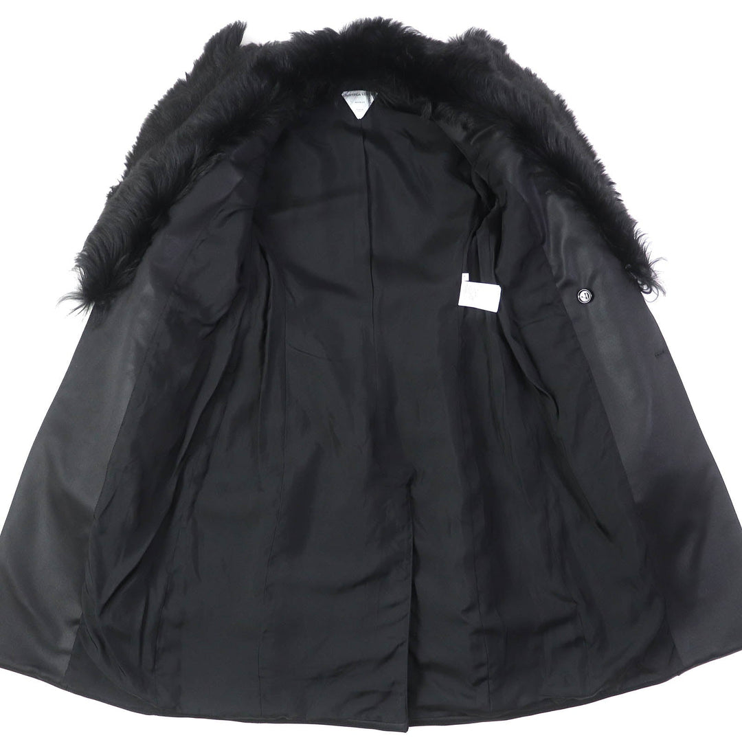 BOTTEGAVENETA coat 677498 Main: 63% acrylic, Main: 20% wool, Main: 16% polyester, Main: 1% polyurethane, Lining: 100% rayon, Collar: 98% wool, 2% polyurethane black Women 34 Used Authentic