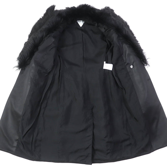 BOTTEGAVENETA coat 677498 Main: 63% acrylic, Main: 20% wool, Main: 16% polyester, Main: 1% polyurethane, Lining: 100% rayon, Collar: 98% wool, 2% polyurethane black Women 34 Used Authentic