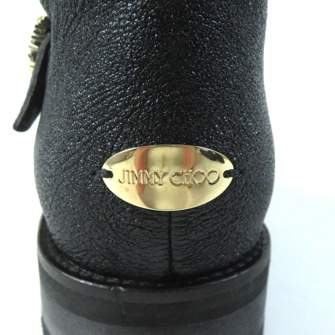 JIMMY CHOO short boots J00010870435 Main: Leather black MERRIL FAT Women 35 Used Authentic