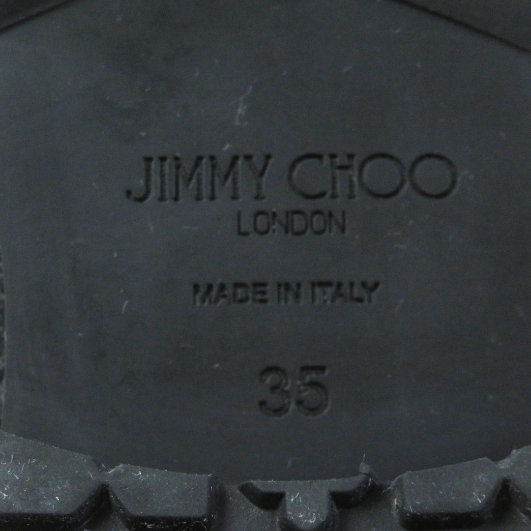 JIMMY CHOO short boots J00010870435 Main: Leather black MERRIL FAT Women 35 Used Authentic