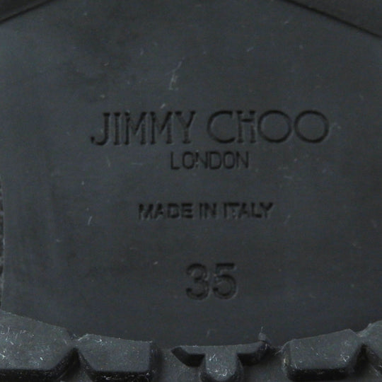 JIMMY CHOO short boots J00010870435 Main: Leather black MERRIL FAT Women 35 Used Authentic