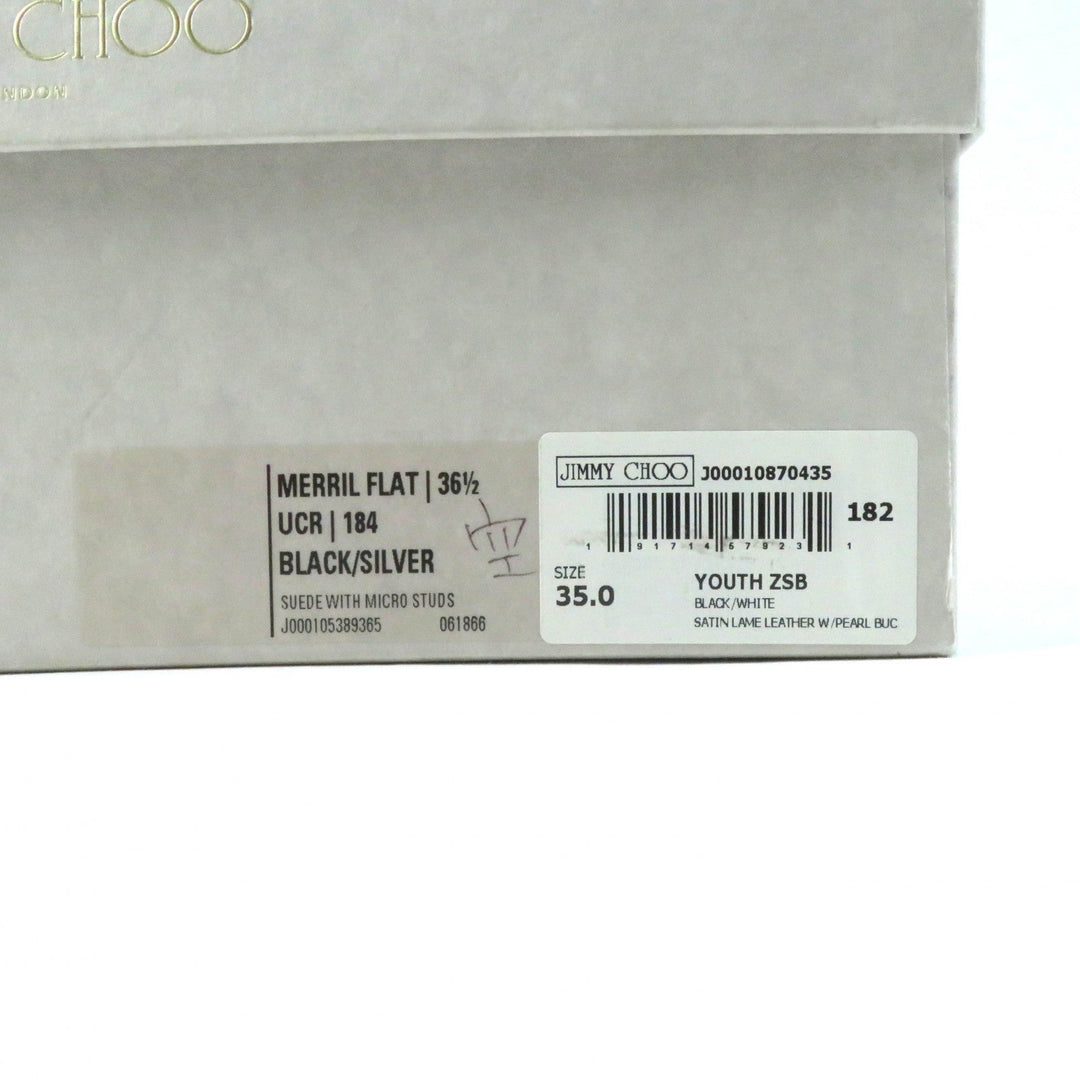 JIMMY CHOO short boots J00010870435 Main: Leather black MERRIL FAT Women 35 Used Authentic