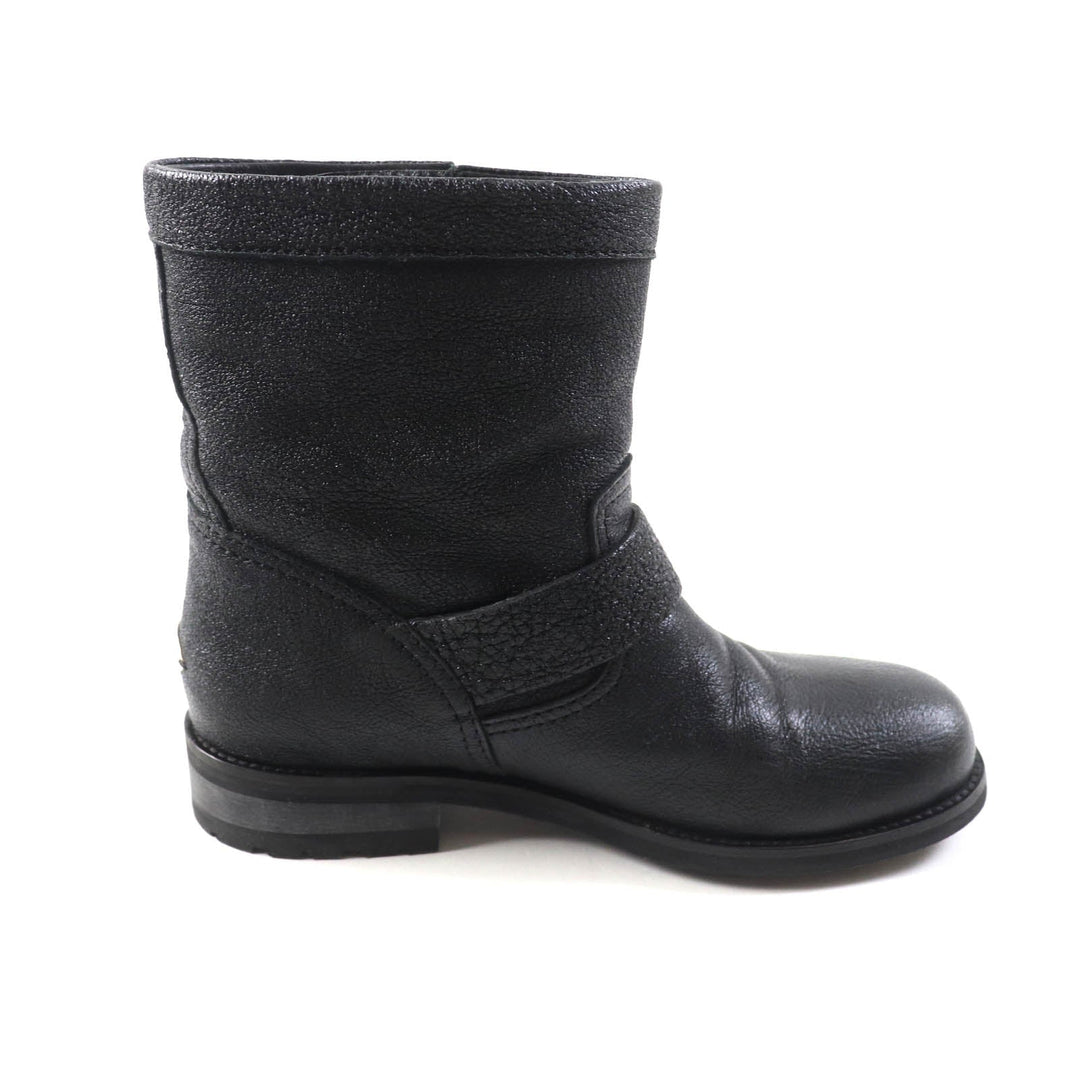 JIMMY CHOO short boots J00010870435 Main: Leather black MERRIL FAT Women 35 Used Authentic