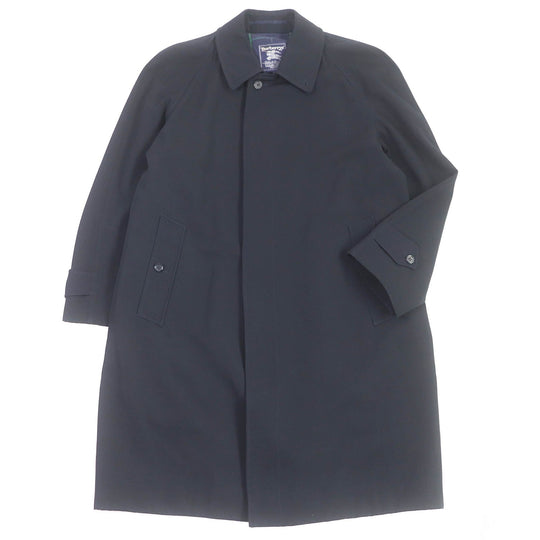 BURBERRY Stainless collar coat Outer material: 100% wool, Body lining: cotton, Sleeve lining: rayon Navy mens B89B Used Authentic