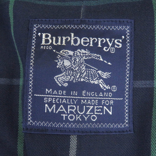 BURBERRY Stainless collar coat Outer material: 100% wool, Body lining: cotton, Sleeve lining: rayon Navy mens B89B Used Authentic