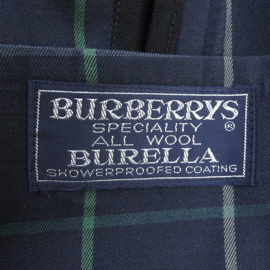 BURBERRY Stainless collar coat Outer material: 100% wool, Body lining: cotton, Sleeve lining: rayon Navy mens B89B Used Authentic