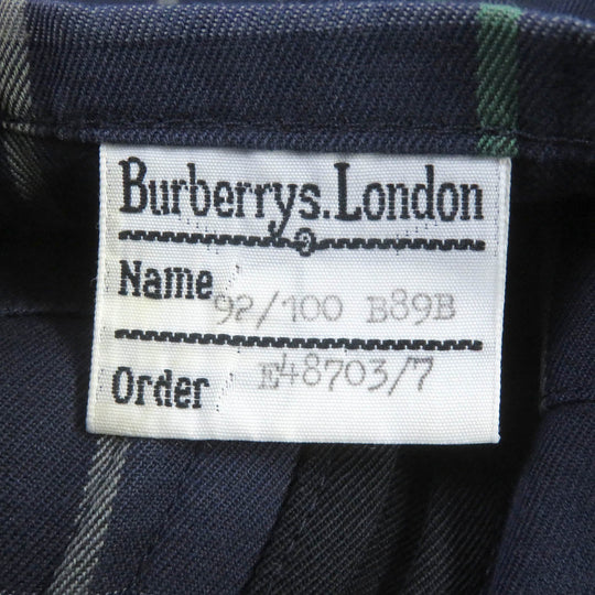 BURBERRY Stainless collar coat Outer material: 100% wool, Body lining: cotton, Sleeve lining: rayon Navy mens B89B Used Authentic