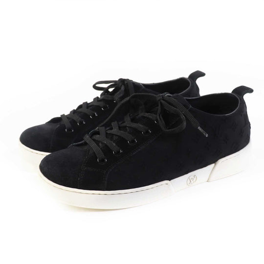 LOUIS VUITTON sneakers Part: suede, leather black Women 37 Used Authentic