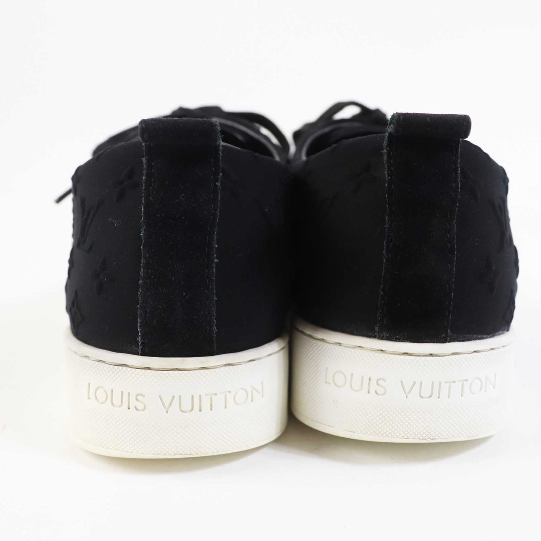 LOUIS VUITTON sneakers Part: suede, leather black Women 37 Used Authentic
