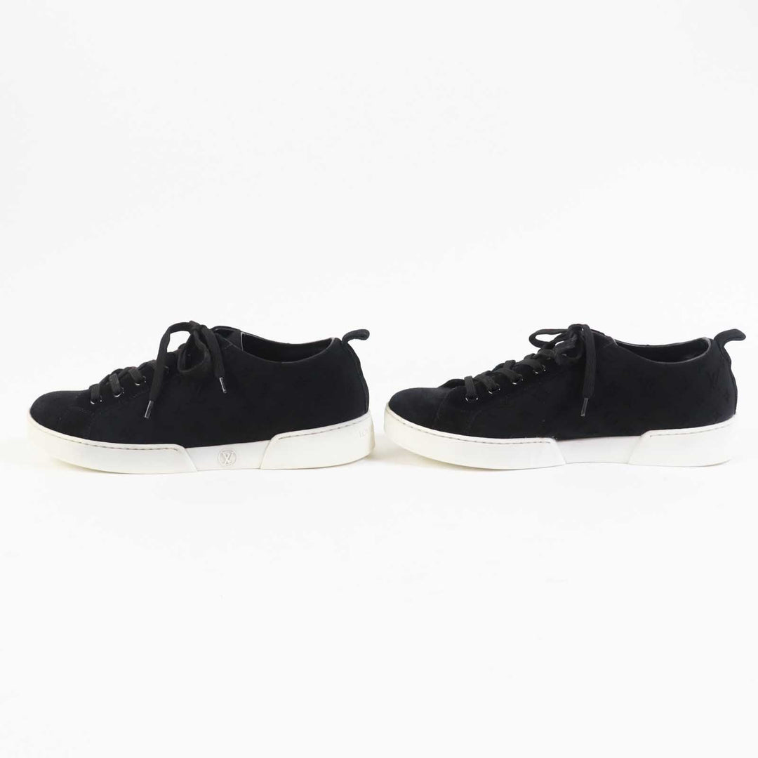 LOUIS VUITTON sneakers Part: suede, leather black Women 37 Used Authentic