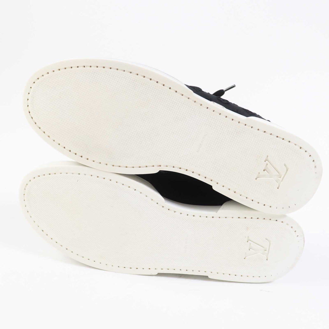 LOUIS VUITTON sneakers Part: suede, leather black Women 37 Used Authentic