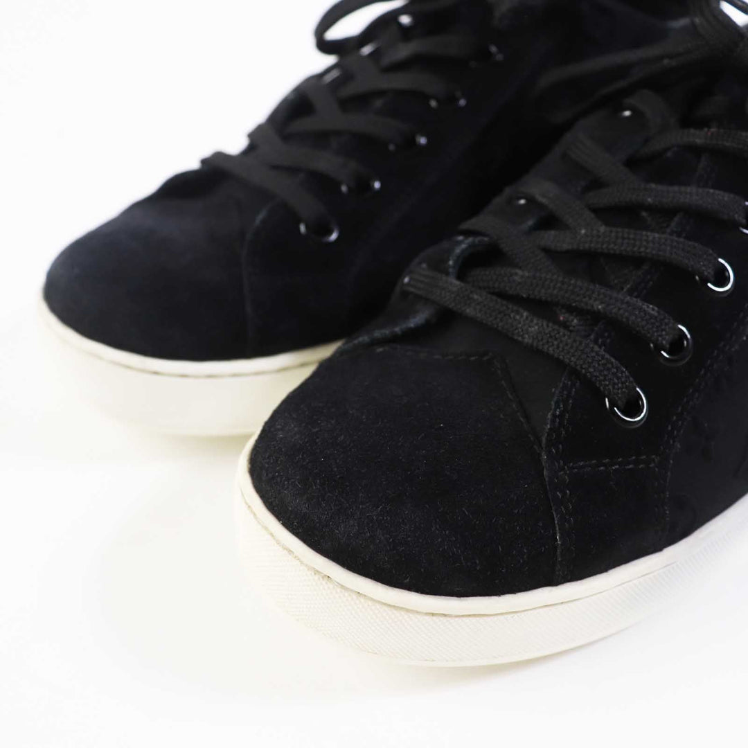 LOUIS VUITTON sneakers Part: suede, leather black Women 37 Used Authentic