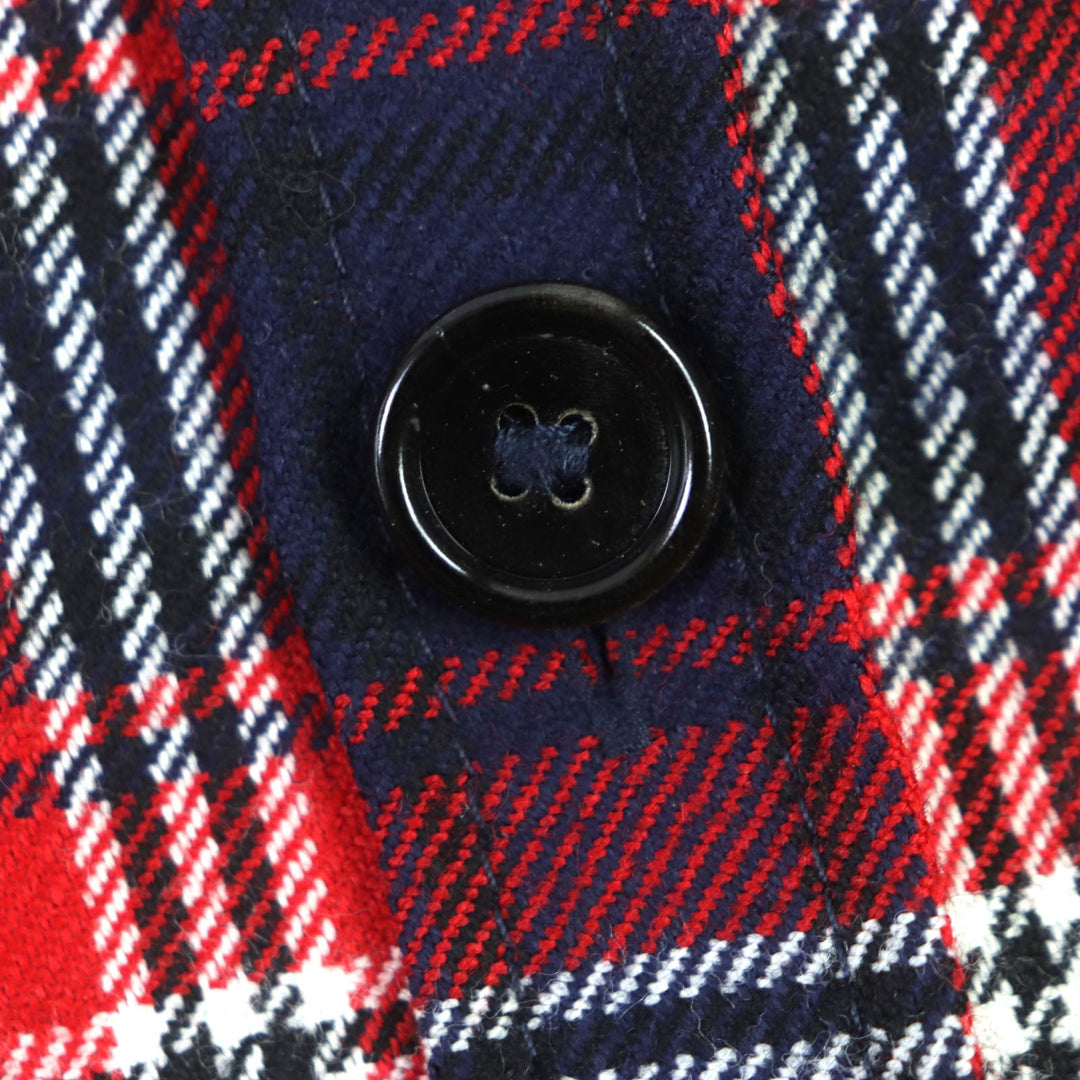 DOLCE&GABBANA Long sleeve shirt G5IY9T FQ2H3 Main: 100% wool Red navy mens 46 Used Authentic