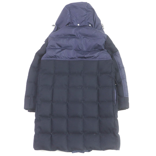 MONCLER down coat Outer: 100% wool, Lining: 100% nylon, Filling: 90% down, Filling: 10% feather Navy WILSON GIUBBOTTO mens 2 Used Authentic