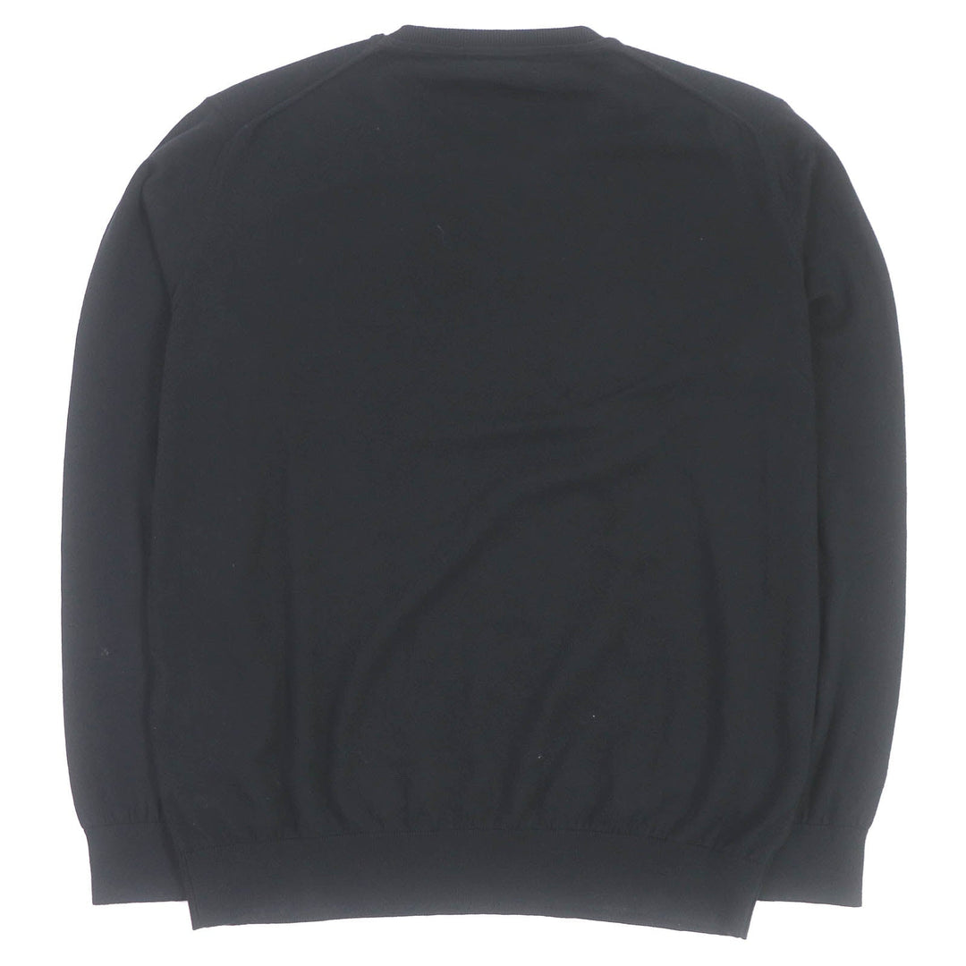 FENDI knit FZZ284 Main: 85% cotton, Main: 15% cashmere black mens 46 Used Authentic