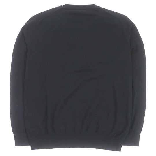 FENDI knit FZZ284 Main: 85% cotton, Main: 15% cashmere black mens 46 Used Authentic