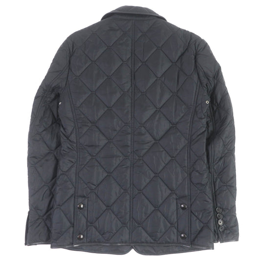 BURBERRY LONDON Blouson 3955308 Outer: 100% nylon, Lining: 55% acetate, Lining: 45% rayon, Filling: 100% polyester, Part: Lamb leather black mens 46 Used Authentic