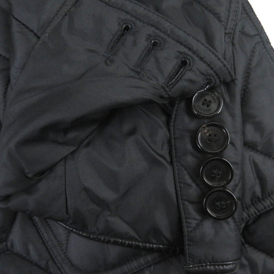 BURBERRY LONDON Blouson 3955308 Outer: 100% nylon, Lining: 55% acetate, Lining: 45% rayon, Filling: 100% polyester, Part: Lamb leather black mens 46 Used Authentic