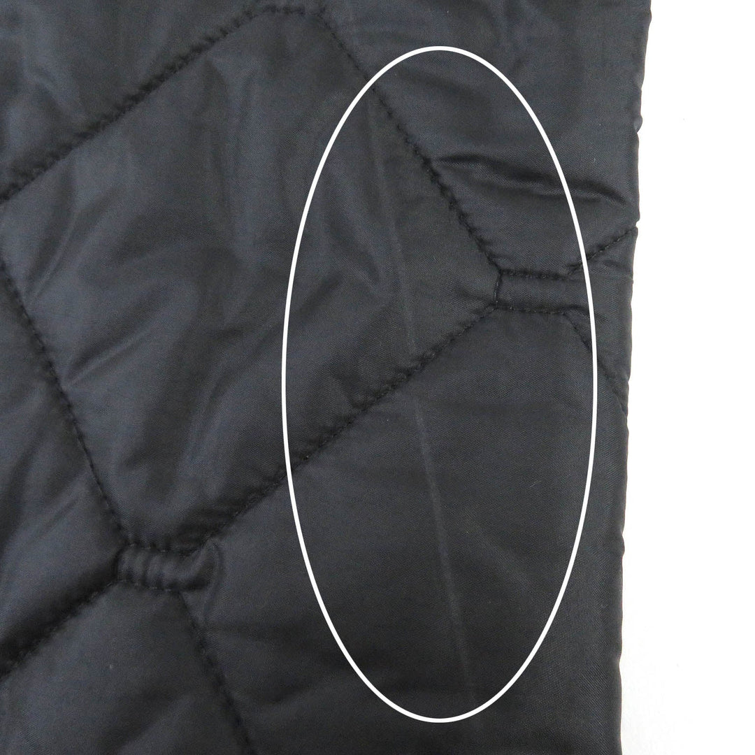 BURBERRY LONDON Blouson 3955308 Outer: 100% nylon, Lining: 55% acetate, Lining: 45% rayon, Filling: 100% polyester, Part: Lamb leather black mens 46 Used Authentic
