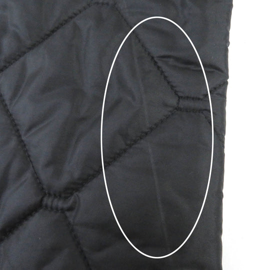 BURBERRY LONDON Blouson 3955308 Outer: 100% nylon, Lining: 55% acetate, Lining: 45% rayon, Filling: 100% polyester, Part: Lamb leather black mens 46 Used Authentic