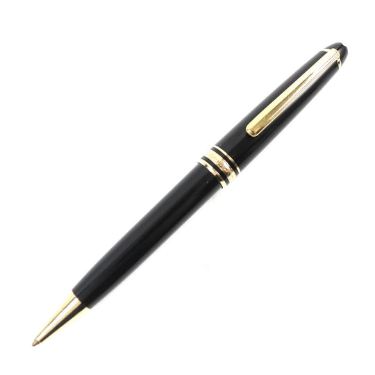 MONTBLANC Ballpoint pen Resin, Gold Plated black Meisterstck Classic mens(Unisex) Used Authentic