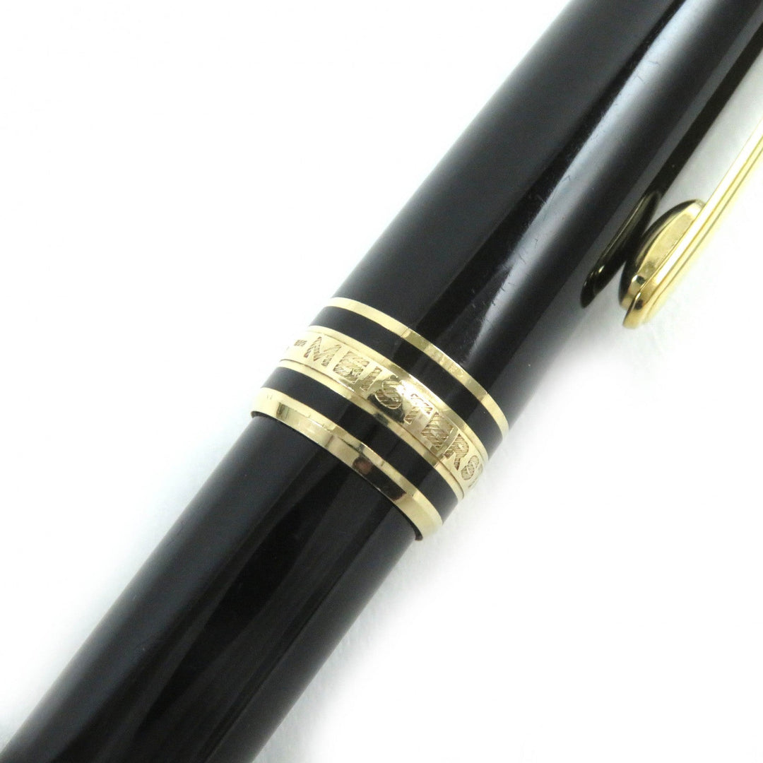 MONTBLANC Ballpoint pen Resin, Gold Plated black Meisterstck Classic mens(Unisex) Used Authentic