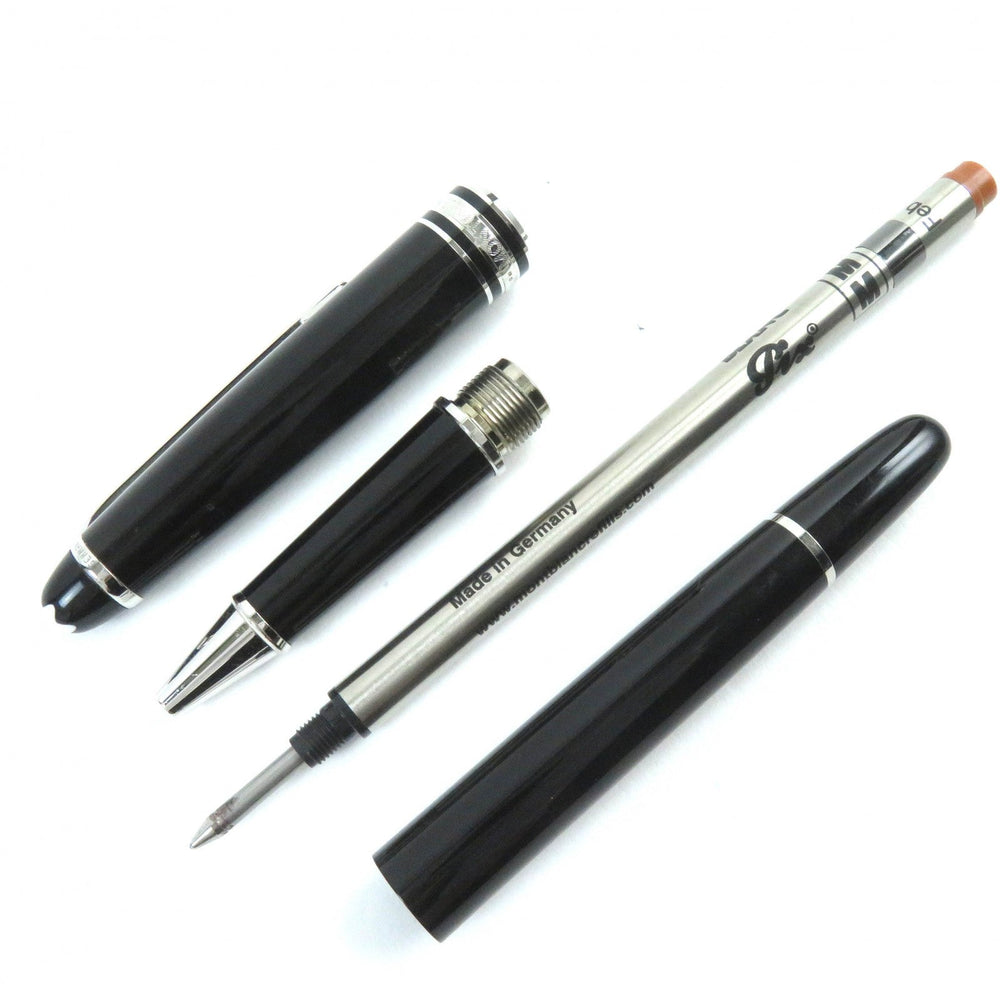 MONTBLANC Ballpoint pen Resin, Platinum black Meisterstck mens(Unisex) Used Authentic