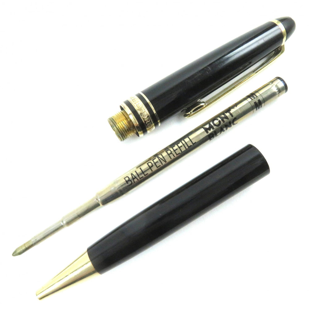 MONTBLANC Ballpoint pen Resin, Gold Plated black Meisterstck mens(Unisex) Used Authentic
