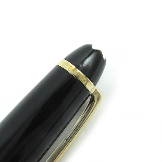 MONTBLANC Ballpoint pen Resin, Gold Plated black Meisterstck mens(Unisex) Used Authentic