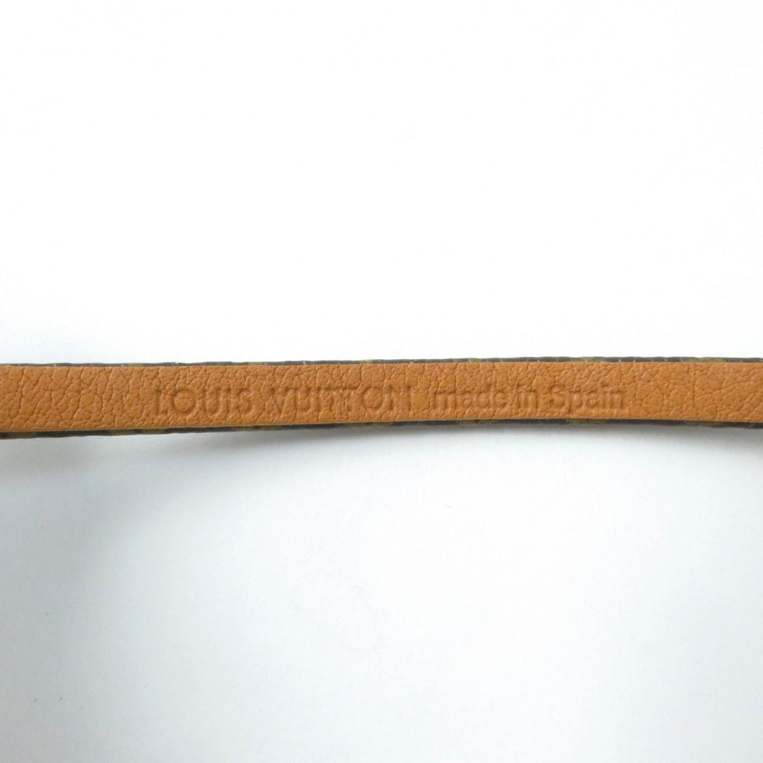 LOUIS VUITTON bracelet M6758 Main: Leather Brown Bracelet Say Yes Women 19 Used Authentic