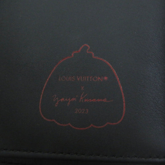 LOUIS VUITTON Long Wallet Purse M81904 Main: Taurillon Clemence Monogram Black red Women Used Authentic