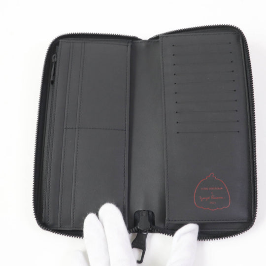LOUIS VUITTON Long Wallet Purse M81904 Main: Taurillon Clemence Monogram Black red Women Used Authentic