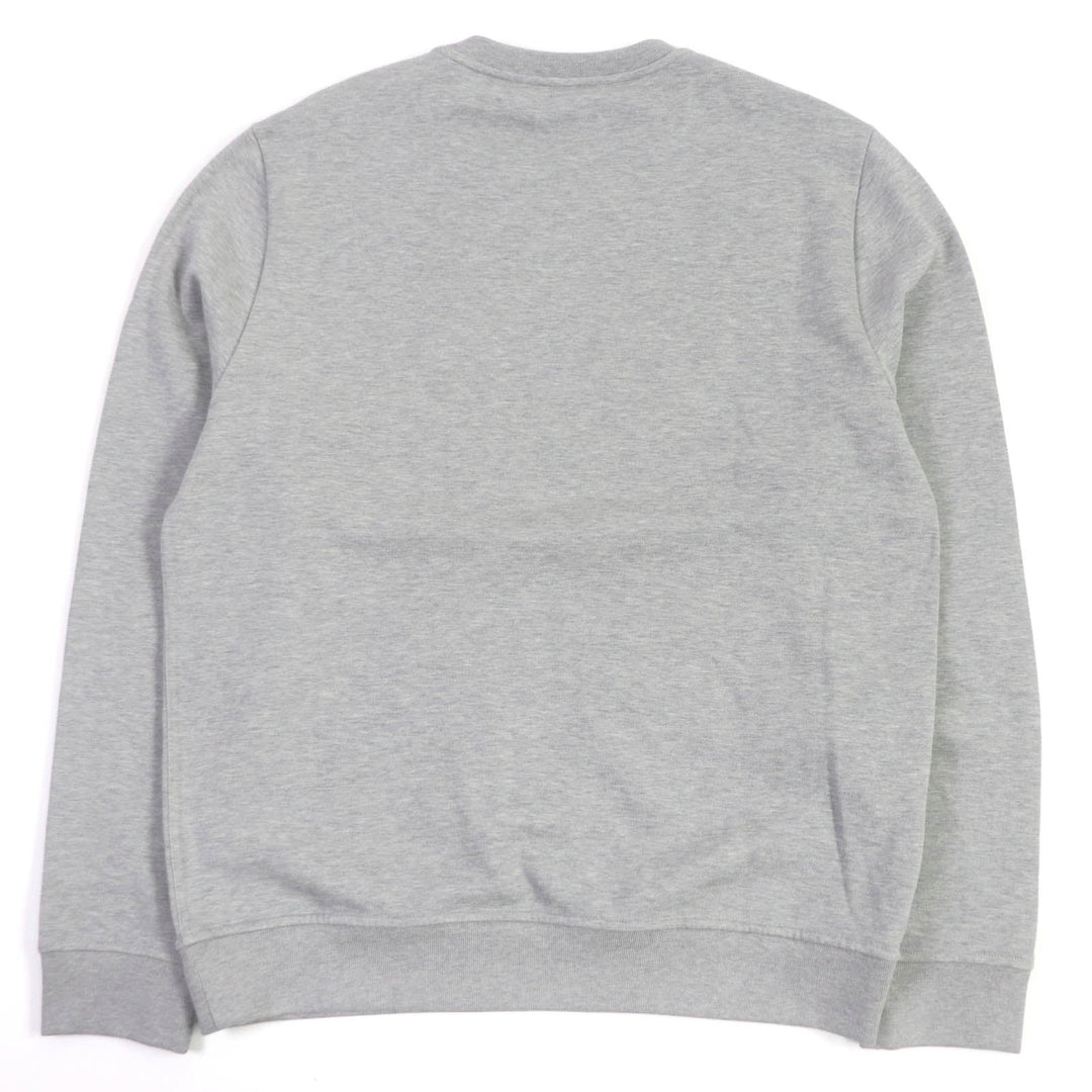 HERMES sweat Main: 100% cotton, Part: 90% cotton, Part: 10% elastane (polyurethane), Decoration: lambskin gray Chevaux en symmetry mens L Used Authentic