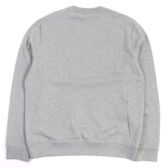 HERMES sweat Main: 100% cotton, Part: 90% cotton, Part: 10% elastane (polyurethane), Decoration: lambskin gray Chevaux en symmetry mens L Used Authentic
