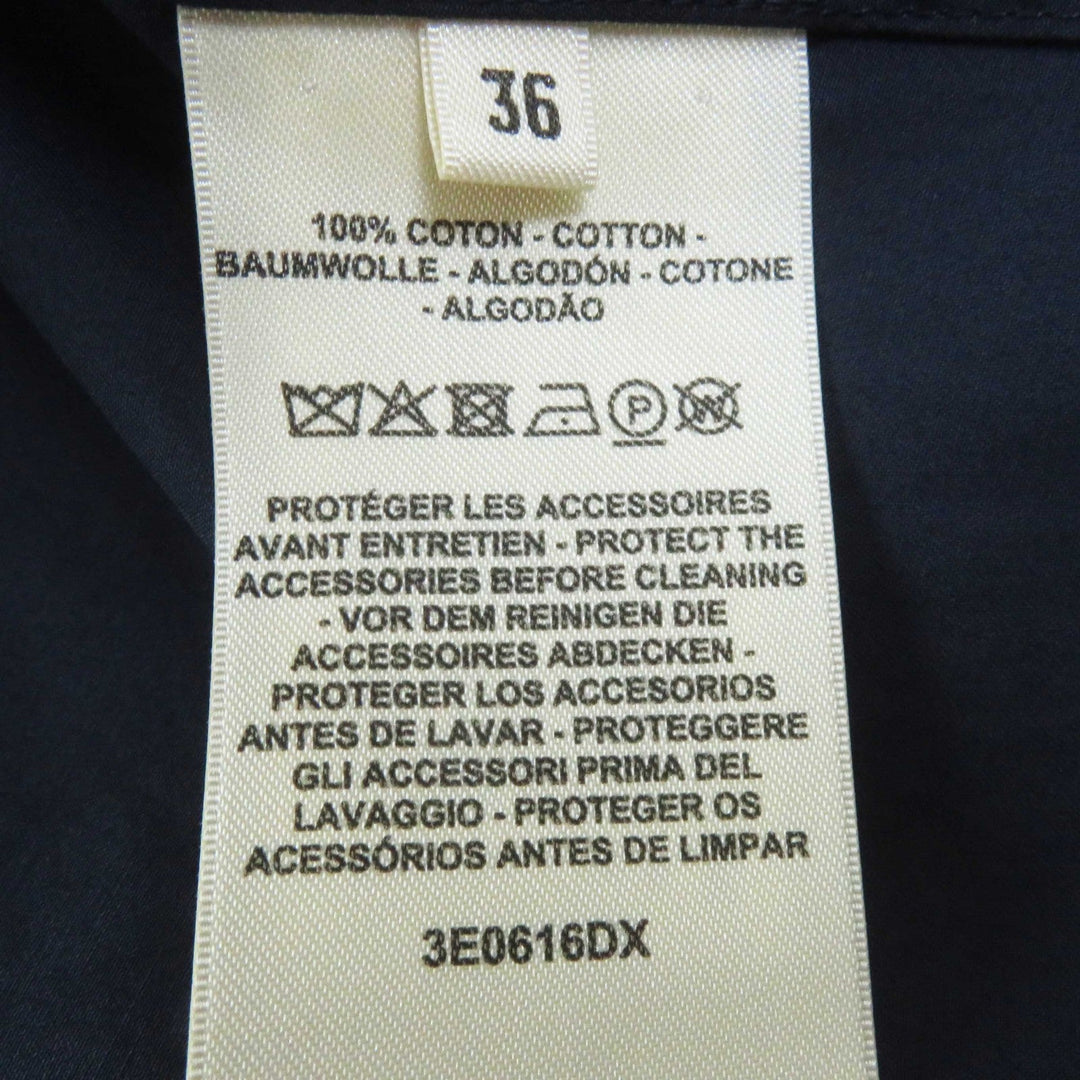 HERMES 3E0616DX Outer material: 100% cotton Navy Women 36 Used Authentic