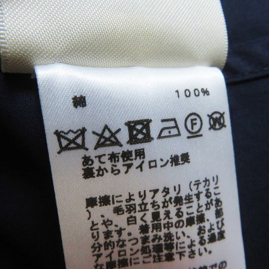 HERMES 3E0616DX Outer material: 100% cotton Navy Women 36 Used Authentic