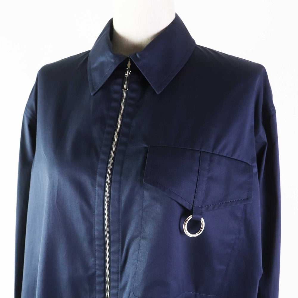 HERMES 3E0616DX Outer material: 100% cotton Navy Women 36 Used Authentic