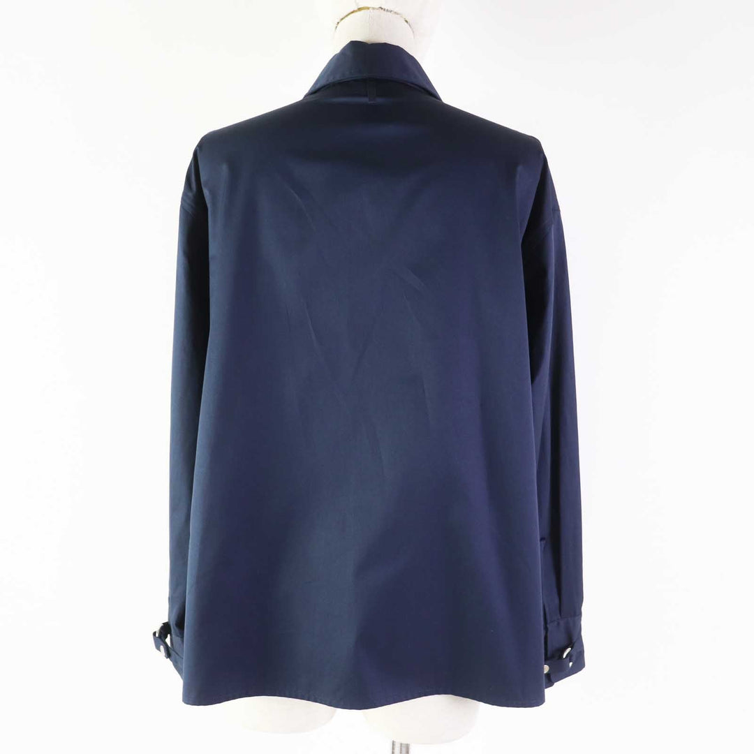 HERMES 3E0616DX Outer material: 100% cotton Navy Women 36 Used Authentic