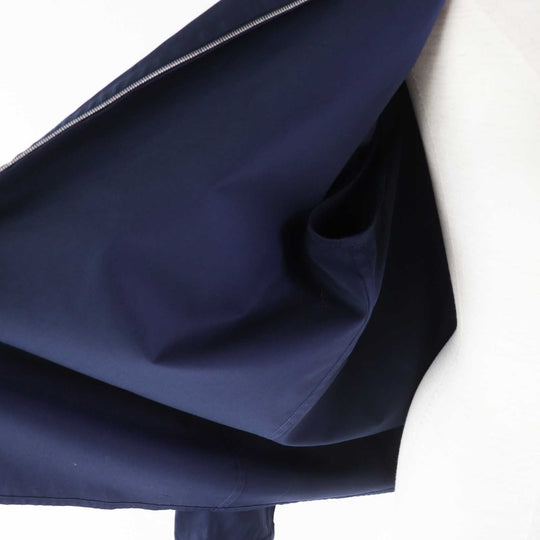HERMES 3E0616DX Outer material: 100% cotton Navy Women 36 Used Authentic