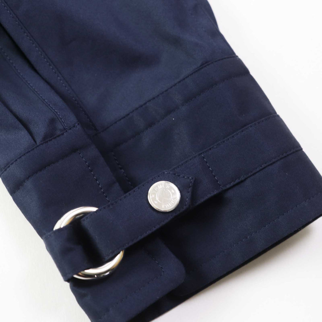 HERMES 3E0616DX Outer material: 100% cotton Navy Women 36 Used Authentic
