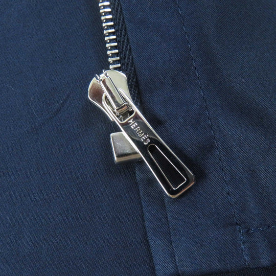 HERMES 3E0616DX Outer material: 100% cotton Navy Women 36 Used Authentic
