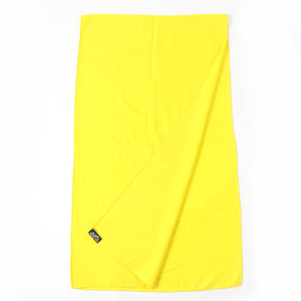 HERMES shawl Main: 70% cashmere, Main: 30% silk yellow mens Used Authentic